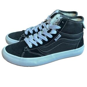 VANS The Lizzie Shoe Suede Canvas Black White Sneaker Unisex Male 5.5 / Female 7